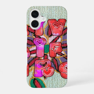 Live Life Large Art Print iPhone 16 Case