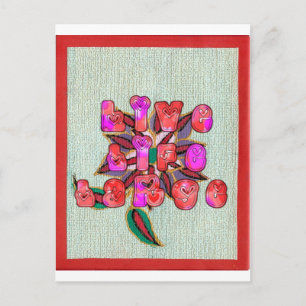 "Live Life Large" Art Print Postcard