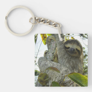Live Life Like a Sloth Key Ring