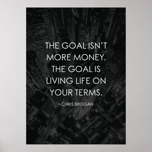 Live Life On Your Terms Poster (Front)