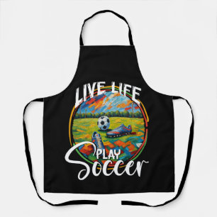 Live Life Play Soccer, Footbal Team Stadium Apron