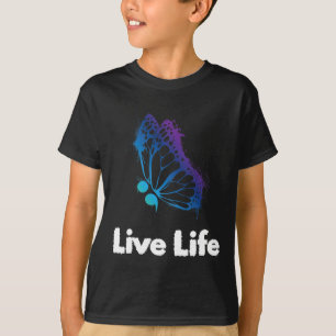Live Life Semicolon Love And Support Suicide Aware T-Shirt