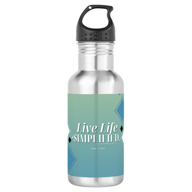 Live Life Simplified Thermos/Water Bottle (Front)