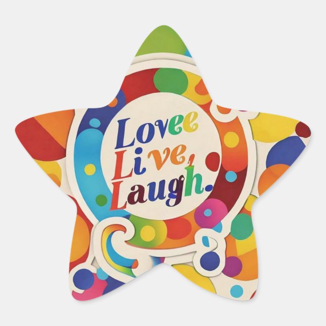 "Live Life with Purpose" Star Sticker (Front)