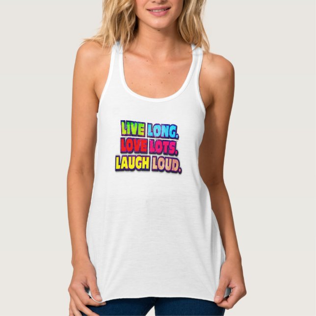 live long laugh loud singlet (Front)