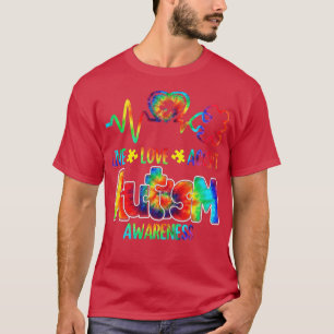 Live Love Accept Autism Awareness Support Acceptan T-Shirt