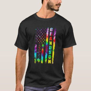 Live Love Accept Grandson Autism Awareness Tie Dye T-Shirt