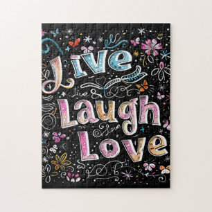 Live, Love and Laugh Jigsaw Puzzle