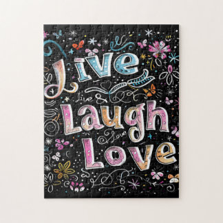 Live, Love and Laugh Jigsaw Puzzle