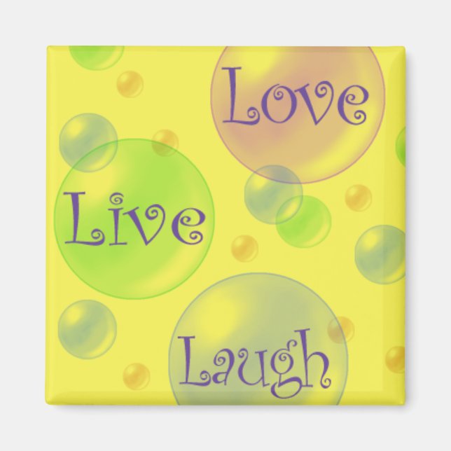 Live Love and Laugh Magnet (Front)