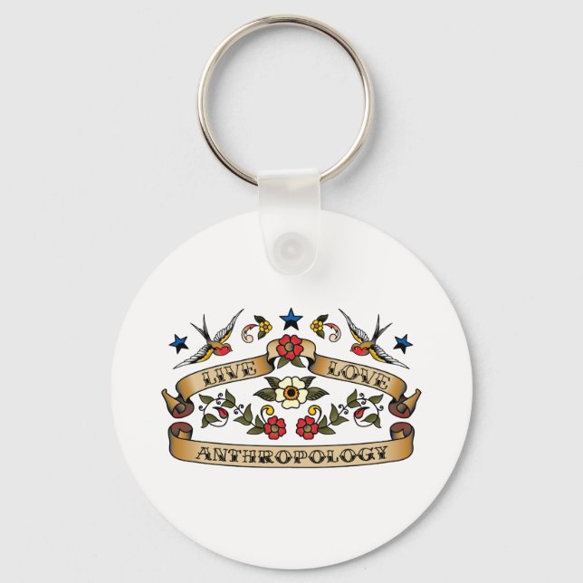 Live Love Anthropology Key Ring (Front)