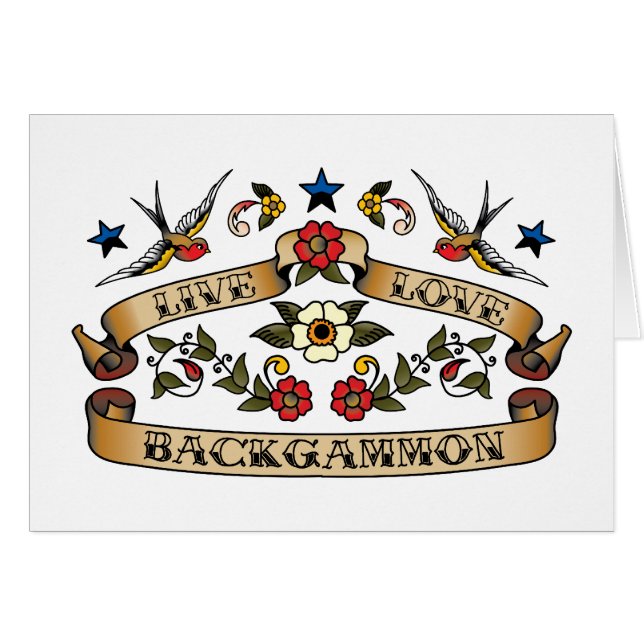 Live Love Backgammon (Front Horizontal)