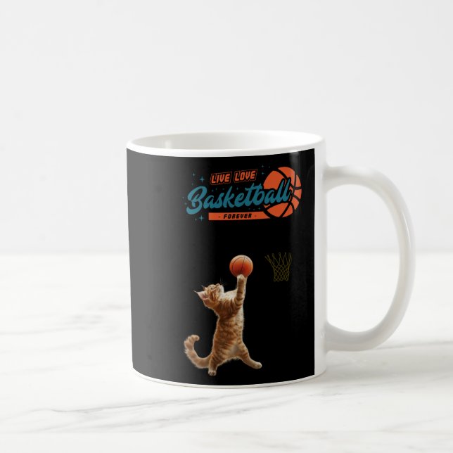 Live Love Basketball Forever  Coffee Mug (Right)