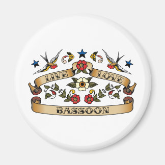 Live Love Bassoon Magnet