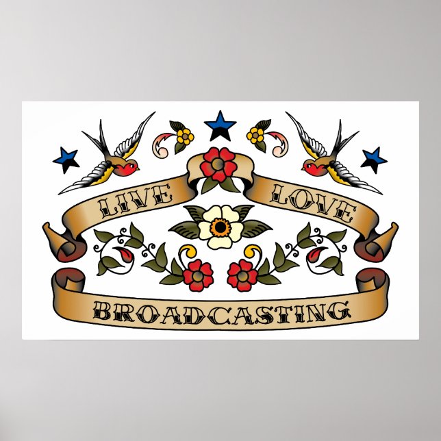 Live Love Broadcasting Poster (Front)