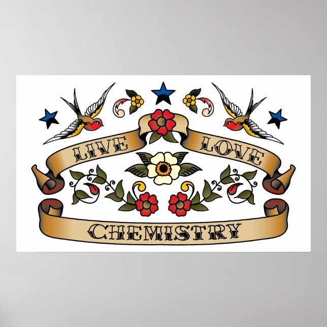 Live Love Chemistry Poster (Front)