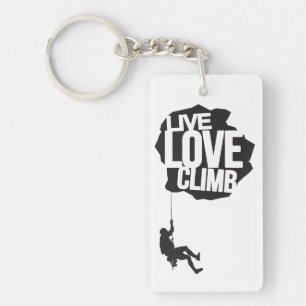 Live Love Climb Climbing Key Ring