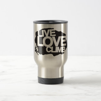 Live Love Climb | Climbing Travel Mug