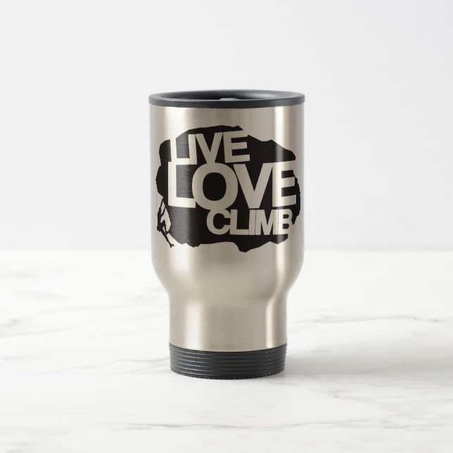 Live Love Climb | Climbing Travel Mug (Center)