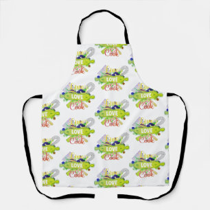 Live Love Cook, Funny Kitchen Apron