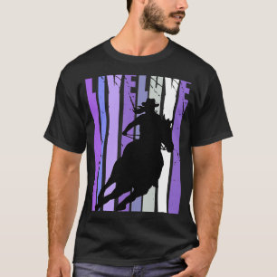 Live Love Cowgirl Rodeo Barrel Racing Horse Riding T-Shirt