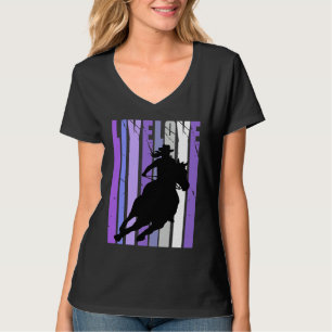 Live Love Cowgirl Rodeo Barrel Racing Horse Riding T-Shirt