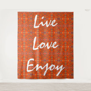 live love enjoy tapestry