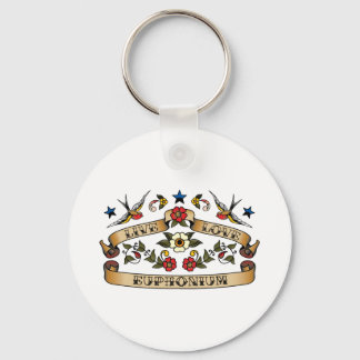 Live Love Euphonium Key Ring
