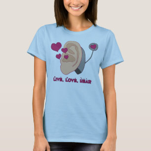 Live, Love Hear - Fitted T T-Shirt