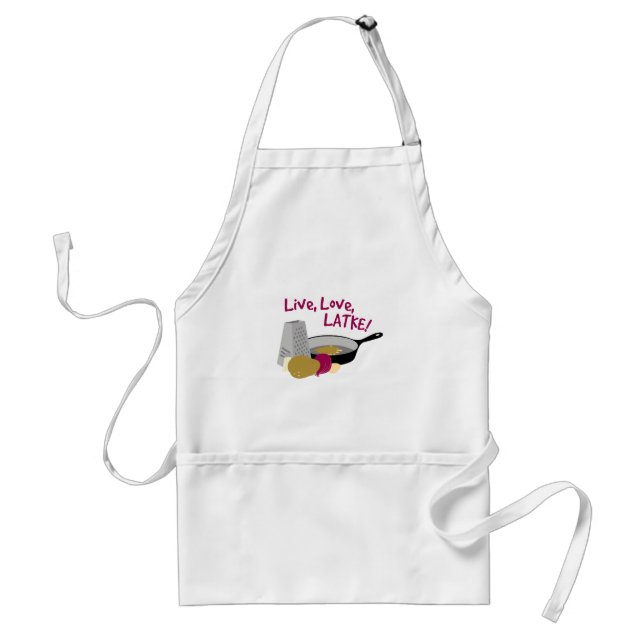 Live, Love, LATKE! Standard Apron (Front)
