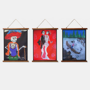 Live, love, laugh, be funny hanging tapestry