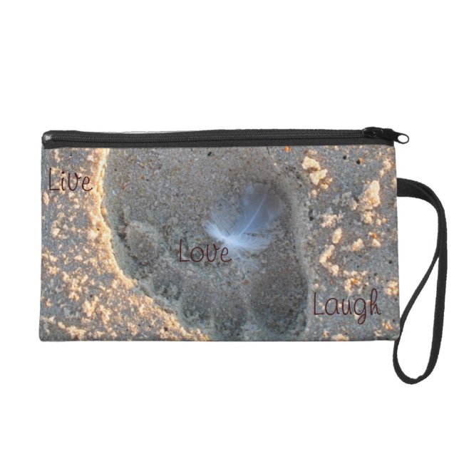 Live, Love, Laugh Beach Wristlet (Front)