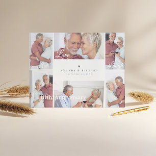 Live, Love, Laugh Colour Photo Anniversary Guest Book