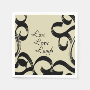 Live, Love, Laugh Napkin