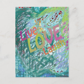 Live Love Laugh Postcard