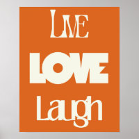 Live Love Laugh Typography | Inspirational