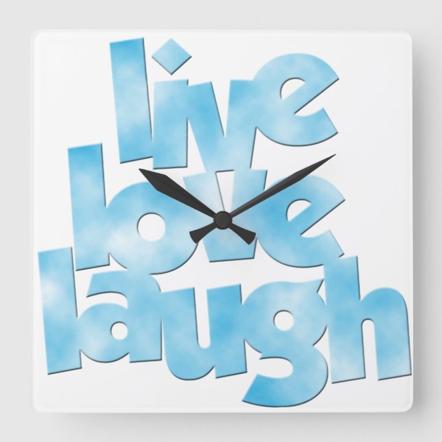 Live Love Laugh - Wall Clock (Front)