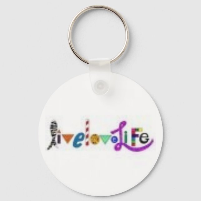 live love life keychain (Front)