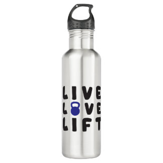 Live, Love, Lift Fitness Gym 710 Ml Water Bottle