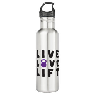 Live, Love, Lift Fitness Gym 710 Ml Water Bottle