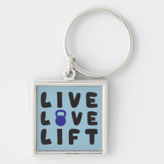 Live, Love, Lift Fitness Gym Key Ring