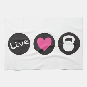 Live Love Lift - Tea Towel