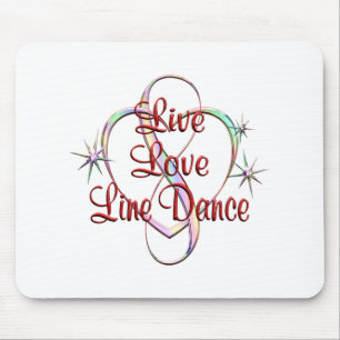 Live Love Line Dance Mouse Pad