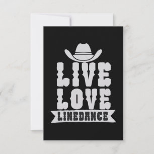 Live Love Linedance RSVP Card