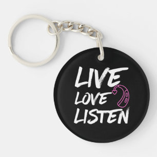 Live Love Listen - Deaf Awareness Key Ring