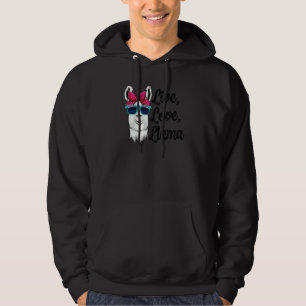 Live Love Llama White Women Llama Animal Love 4 Hoodie