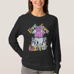 Live Love Luzifur Pastel Goth Creepy Cute Demon Ca T-Shirt