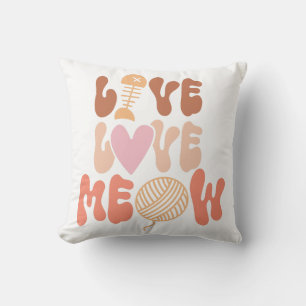 Live Love Meow Cushion
