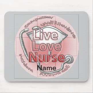 Live Love Nurse Mouse Pad