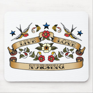 Live Love Nursing Mouse Pad